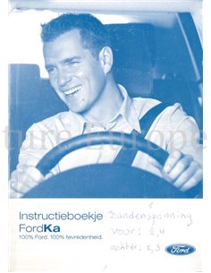 2006 FORD KA INSTRUCTIEBOEKJE NEDERLANDS