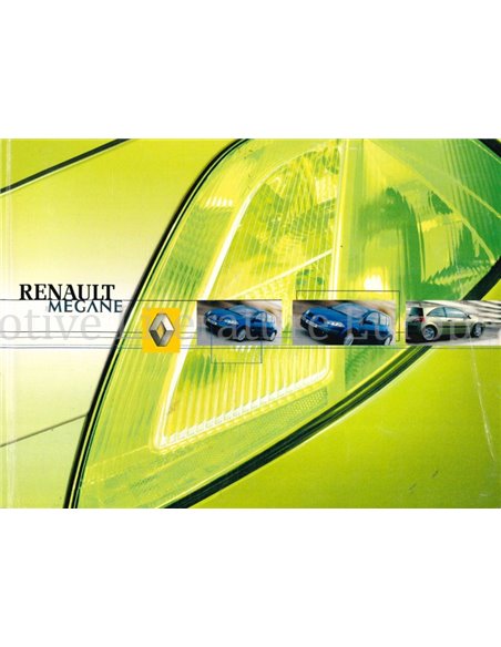 2003 RENAULT MEGANE BETRIEBSANLEITUNG NIEDERLÄNDISCH