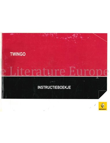 2008 RENAULT TWINGO BETRIEBSANLEITUNG NIEDERLÄNDISCH