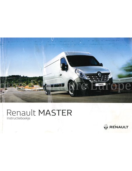 2016 RENAULT MASTER INSTRUCTIEBOEKJE NEDERLANDS