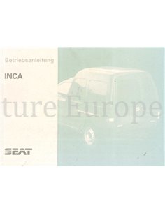 1997 SEAT INCA OWNERS MANUAL GERMAN