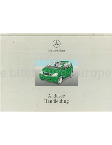 2000 MERCEDES BENZ A KLASSE BETRIEBSANLEITUNG NIEDERLÄNDISCH