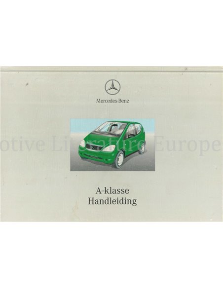 2000 MERCEDES BENZ A KLASSE BETRIEBSANLEITUNG NIEDERLÄNDISCH