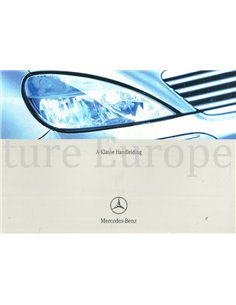2002 MERCEDES BENZ A KLASSE INSTRUCTIEBOEKJE NEDERLANDS
