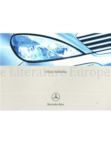 2002 MERCEDES BENZ A KLASSE INSTRUCTIEBOEKJE NEDERLANDS