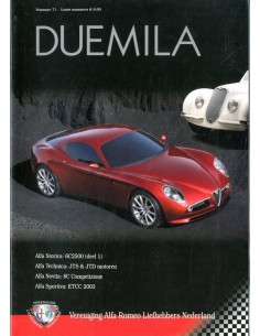 2003 ALFA ROMEO CLUB DUEMILA MAGAZINE 71 NEDERLANDS