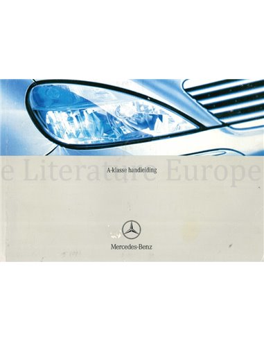 2003 MERCEDES BENZ A KLASSE BETRIEBSANLEITUNG NIEDERLÄNDISCH
