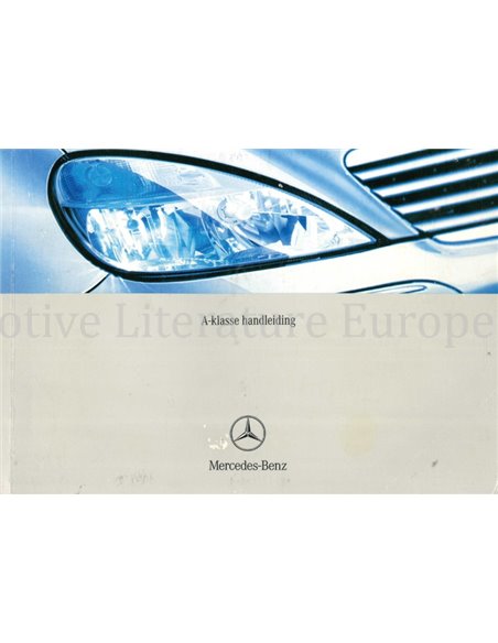 2003 MERCEDES BENZ A KLASSE INSTRUCTIEBOEKJE NEDERLANDS