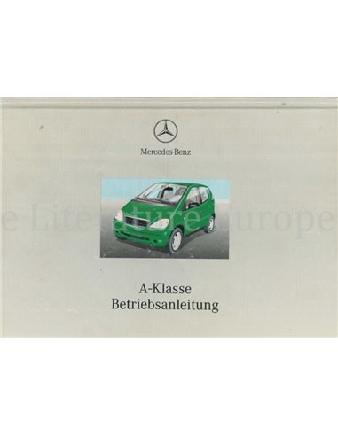 2000 MERCEDES BENZ A KLASSE BETRIEBSANLEITUNG DEUTSCH