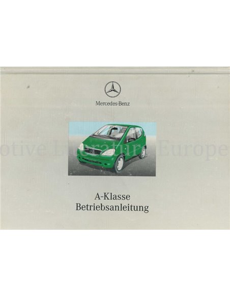 2000 MERCEDES BENZ A KLASSE BETRIEBSANLEITUNG DEUTSCH