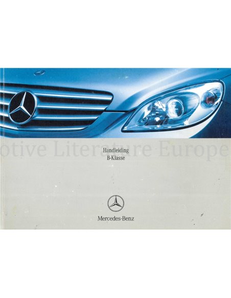 2005 MERCEDES BENZ B KLASSE INSTRUCTIEBOEKJE NEDERLANDS
