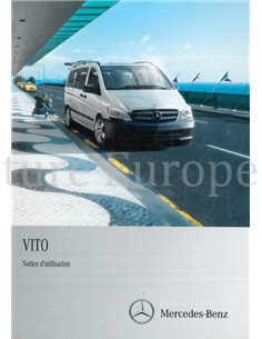 2013 MERCEDES BENZ VITO BETRIEBSANLEITUNG FRANZÖSISCH