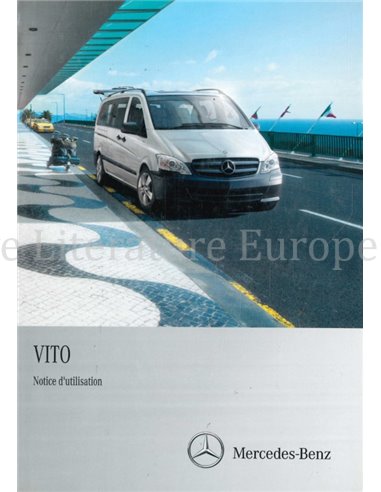 2013 MERCEDES BENZ VITO BETRIEBSANLEITUNG FRANZÖSISCH