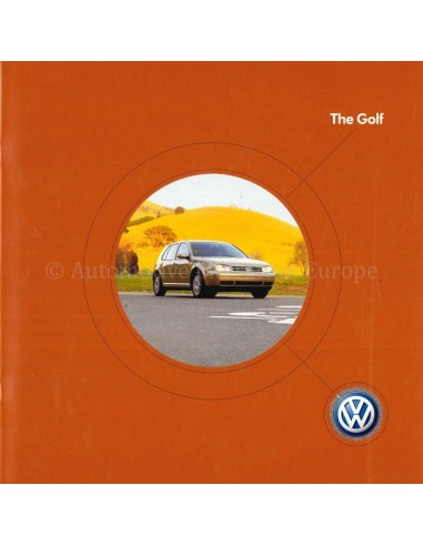 2003 VOLKSWAGEN GOLF BROCHURE ENGLISH 