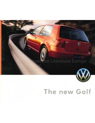 1998 VOLKSWAGEN GOLF PROSPEKT ENGLISCH (USA)