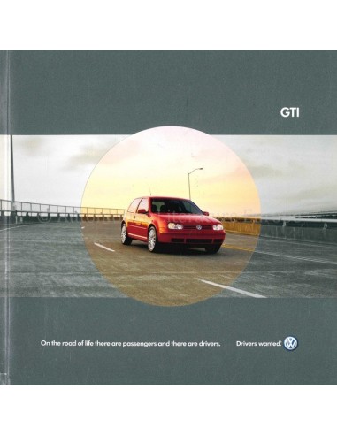 2004 VOLKSWAGEN GOLF GTI BROCHURE ENGLISH (US)