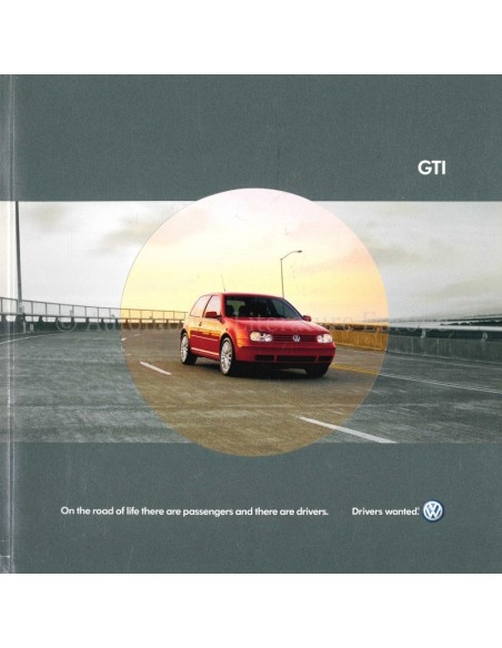 2004 VOLKSWAGEN GOLF GTI PROSPEKT ENGLISCH (USA)