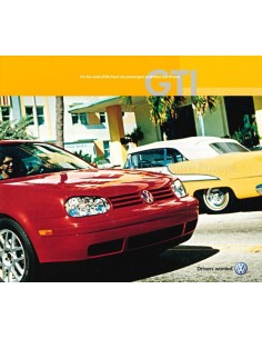 2001 VOLKSWAGEN GOLF GTI PROSPEKT ENGLISCH (USA)