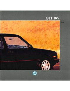 1988 VOLKSWAGEN GOLF GTI 16V BROCHURE ENGELS (USA)