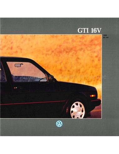 1988 VOLKSWAGEN GOLF GTI 16V BROCHURE ENGLISH (US)