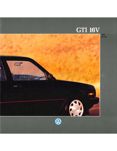 1988 VOLKSWAGEN GOLF GTI 16V BROCHURE ENGELS (USA)