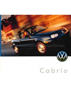 1999 VOLKSWAGEN GOLF CABRIOLET BROCHURE ENGELS (USA)