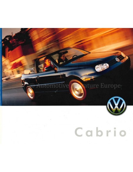 1999 VOLKSWAGEN GOLF CABRIO PROSPEKT ENGLISCH (USA)