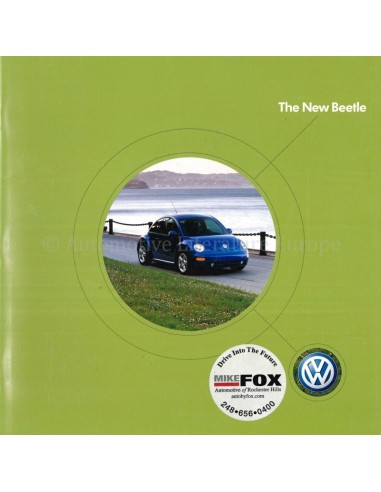 2003 VOLKSWAGEN NEW BEETLE PROSPEKT ENGLISCH (USA)
