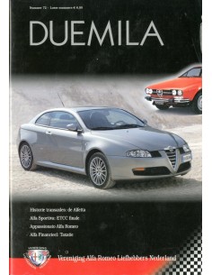 2003 ALFA ROMEO CLUB DUEMILA MAGAZINE 72 NEDERLANDS