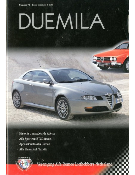 2003 ALFA ROMEO CLUB DUEMILA MAGAZINE 72 NEDERLANDS