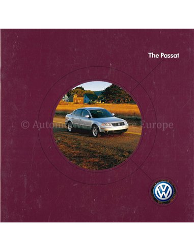 2004 VOLKSWAGEN PASSAT PROSPEKT ENGLISCH 