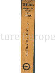 1970 OPEL ASCONA 16 | MANTA A | 1900 ERZATSTEILCATALOG ENGLISCH 2