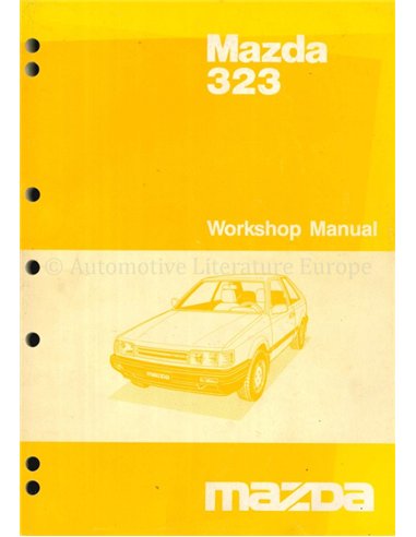 1985 MAZDA 323 WERKPLAATSHANDBOEK ENGELS