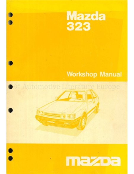 1985 MAZDA 323 WERKPLAATSHANDBOEK ENGELS