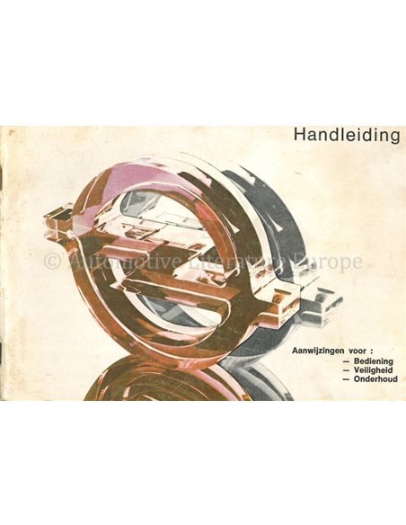 1977 OPEL ASCONA | KADETT | MANTA | REKORD INSTRUCTIEBOEKJE NEDERLANDS