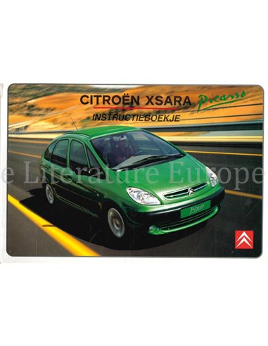 2001 CITROEN XSARA PICASSO INSTRUCTIEBOEKJE NEDERLANDS