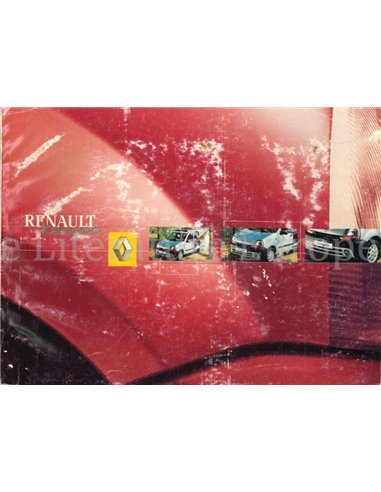 2001 RENAULT KANGOO INSTRUCTIEBOEKJE NEDERLANDS