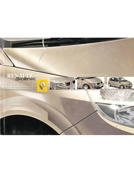 2004 RENAULT SCENIC INSTRUCTIEBOEKJE NEDERLANDS