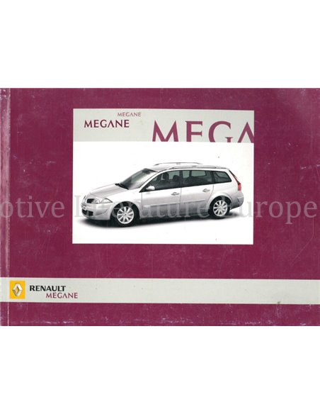 2006 RENAULT MEGANE WAGON OWNERS MANUAL DUTCH
