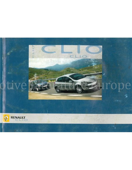 2005 RENAULT CLIO BETRIEBSANLEITUNG NIEDERLÄNDISCH