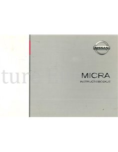 2003 NISSAN MICRA BETRIEBSANLEITUNG NIEDERLÄNDISCH 