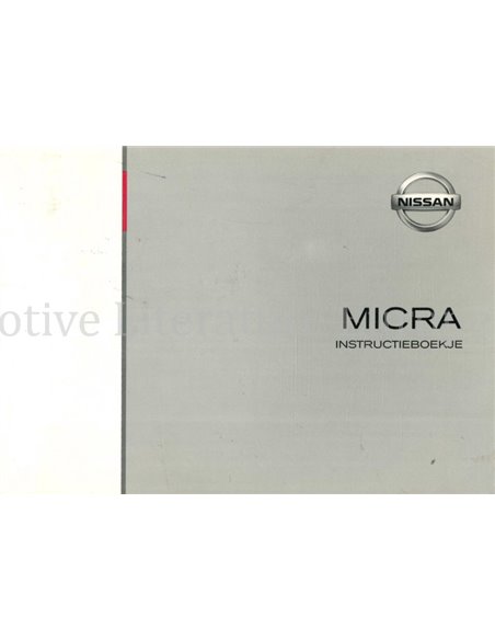2003 NISSAN MICRA INSTRUCTIEBOEKJE NEDERLANDS