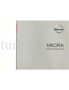 2003 NISSAN MICRA BETRIEBSANLEITUNG NIEDERLÄNDISCH 