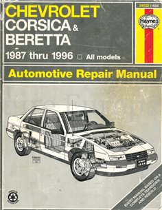1987 - 1996 CHEVROLET CORSICA | BERETTA HAYNES REPARATURANLEITUNG ENGLISCH