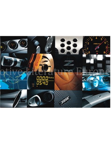 2003 NISSAN 350Z BROCHURE ENGELS (USA)