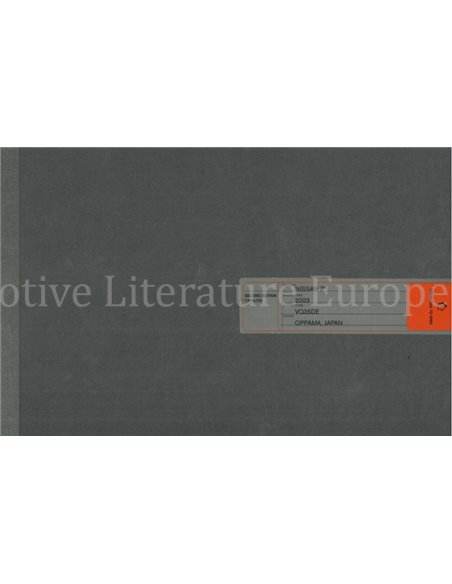 2003 NISSAN 350Z BROCHURE ENGLISH (US)