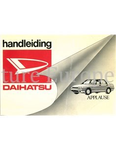 1989 DAIHATSU APPLAUSE OWNERS MANUAL DUTCH