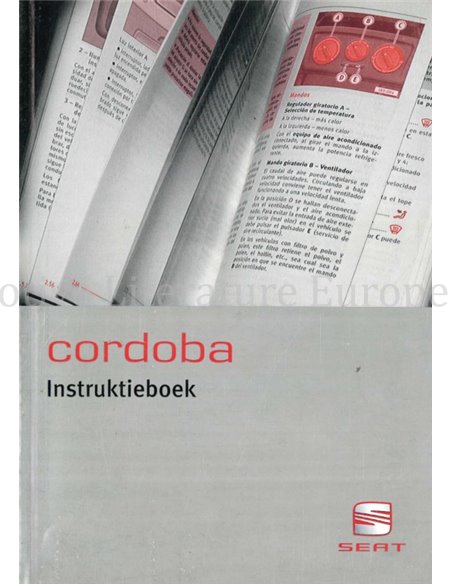 2003 SEAT CÓRDOBA BETRIEBSANLEITUNG NIEDERLÄNDISCH 