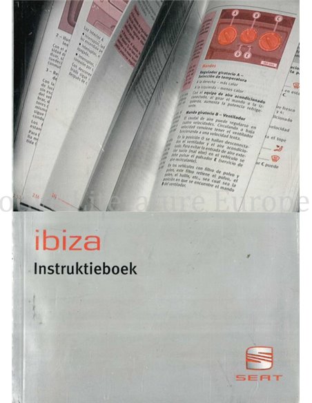 2003 SEAT IBIZA INSTRUCTIEBOEKJE NEDERLANDS