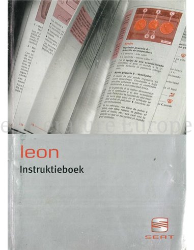 2003 SEAT LEON BETRIEBSANLEITUNG NIEDERLÄNDISCH 